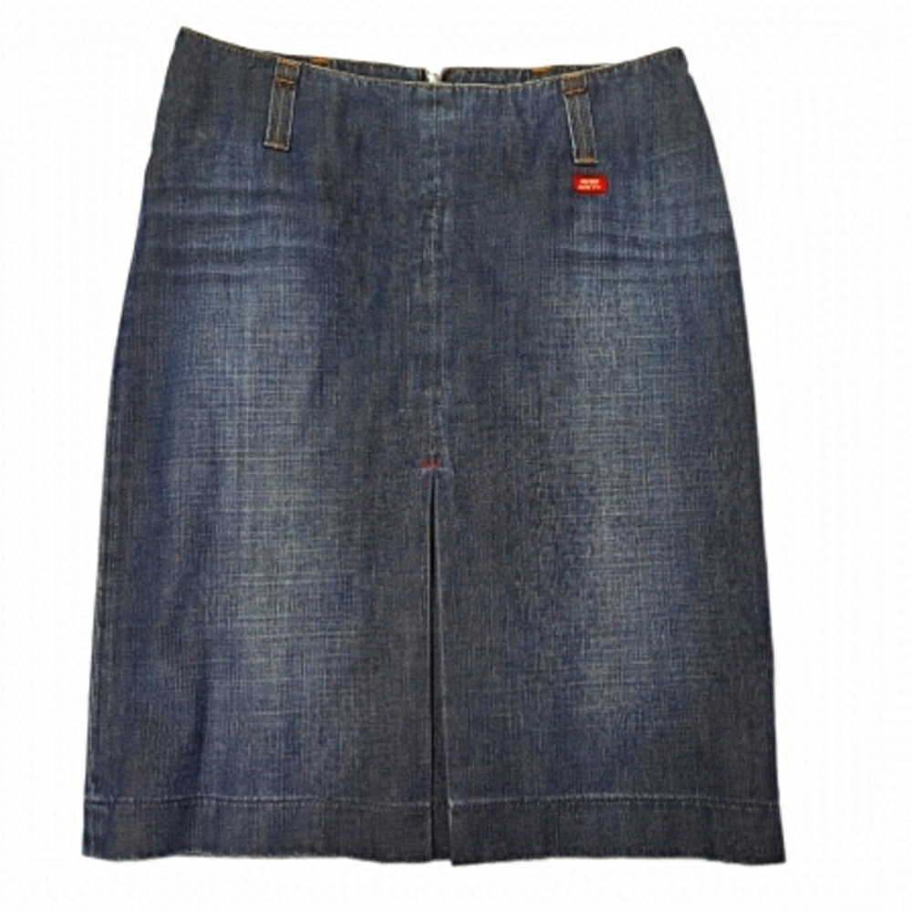 𝅺MISS Sixty Pleat front Jean Skirt